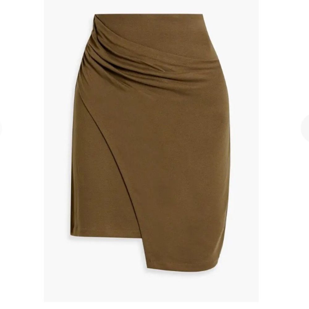 VINCE. Draped Jersey Mini Skirt Sz S New Knit Stretch